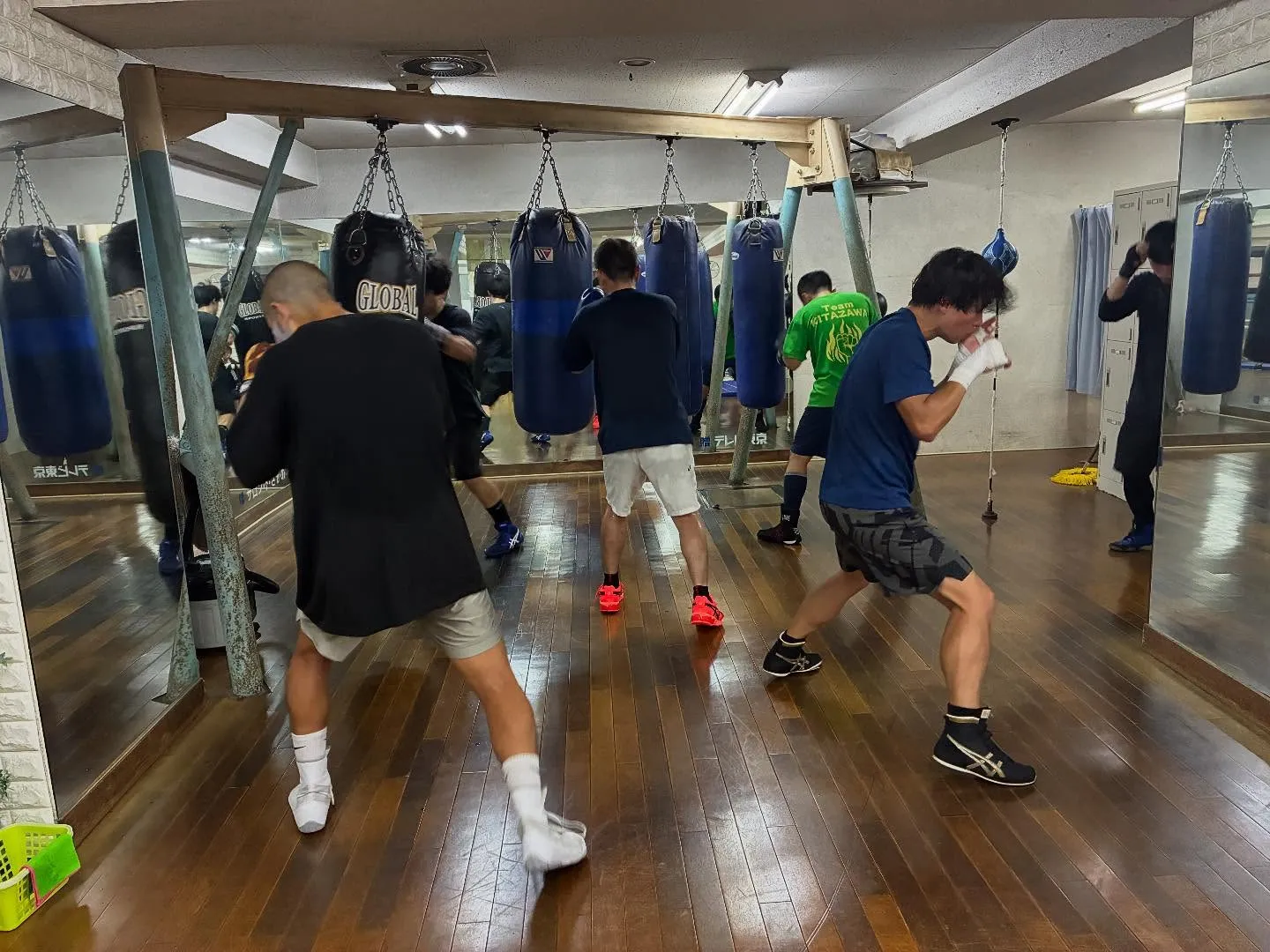 サンドバック打ち