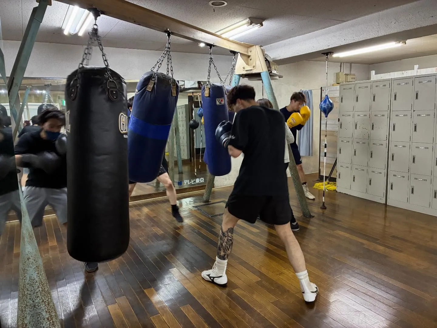 サンドバック打ち！