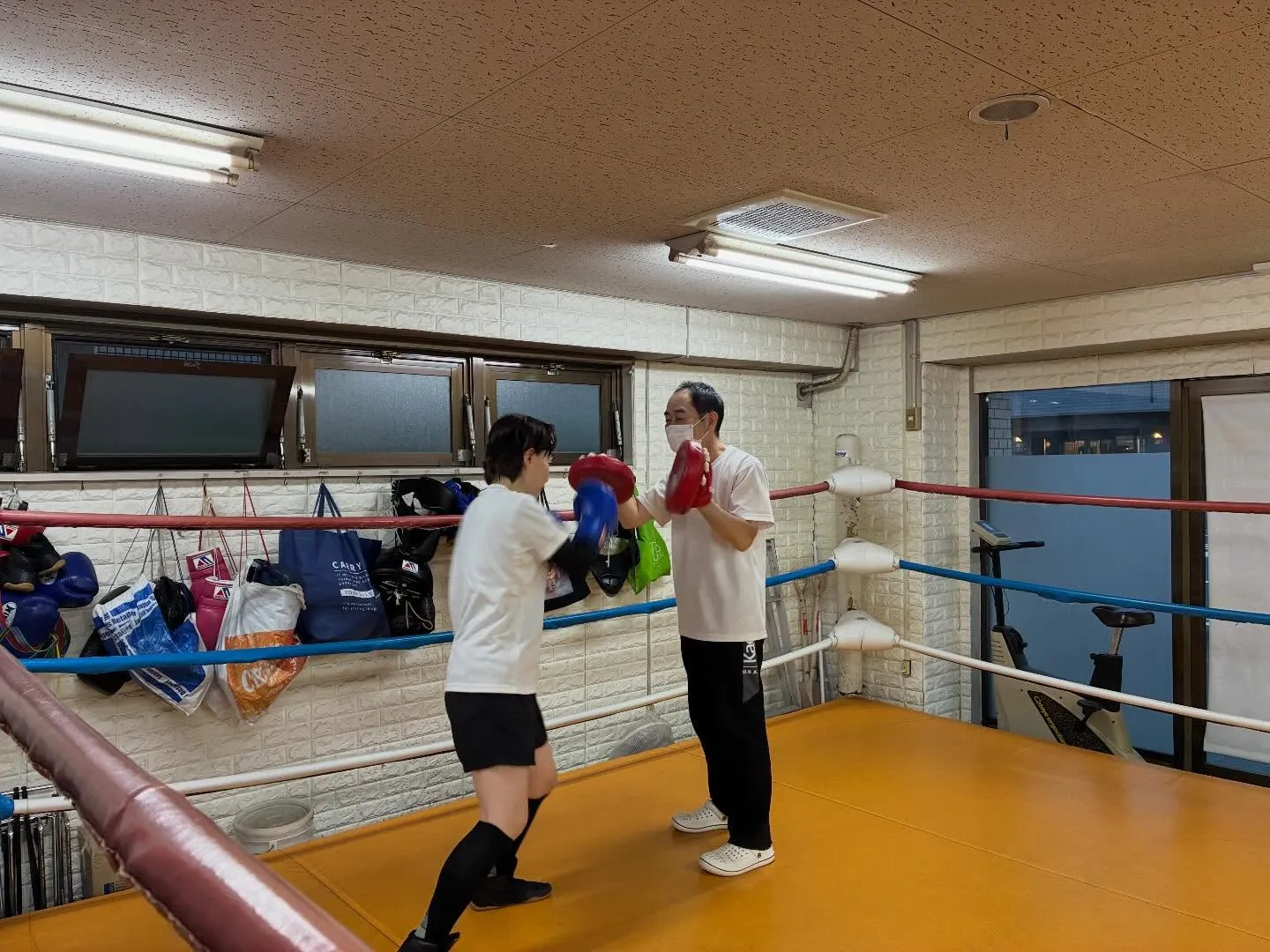 ミット打ち