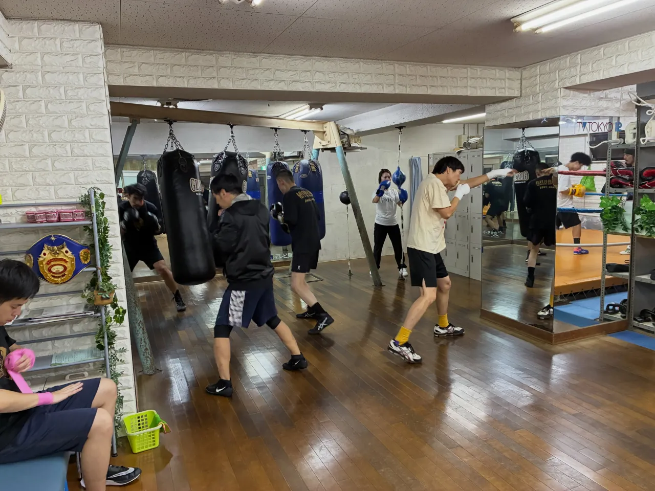 ボクシング練習風景！