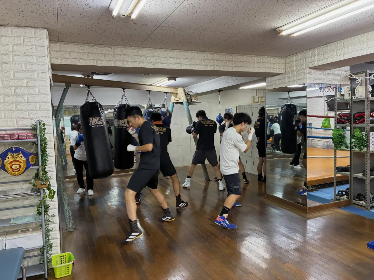 ボクシング練習風景！