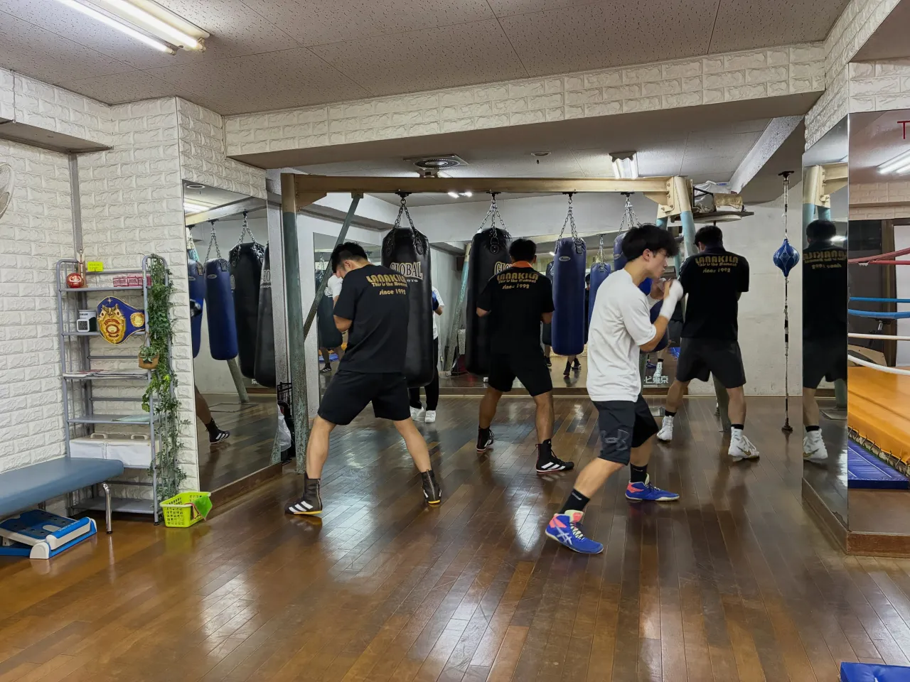 ボクシング練習風景！